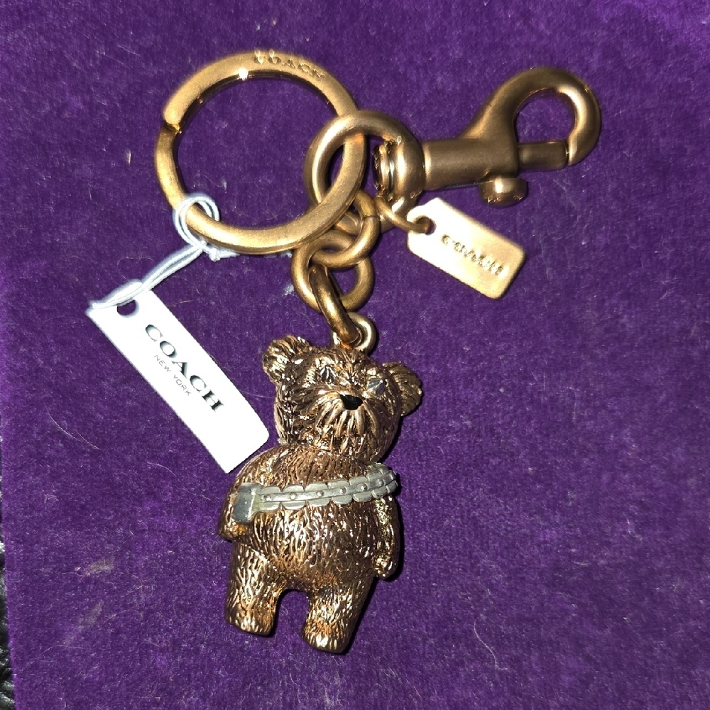 BNWT: Authentic Coach CHEWBACCA Bear Key Holder.